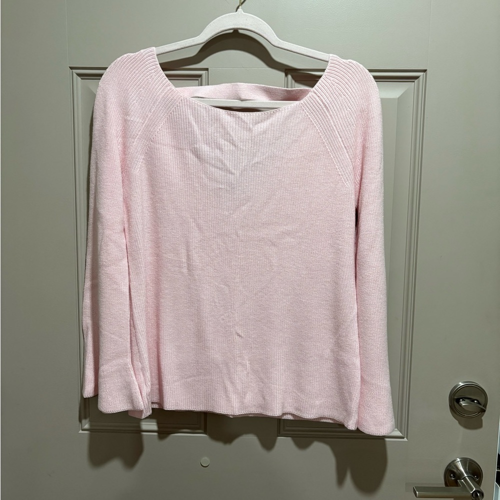LOFT Light Pink Knit Pullover